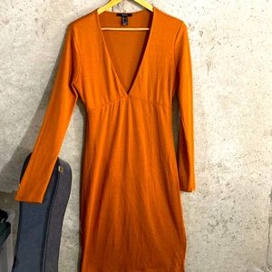 Orange/brown midi Forever 21